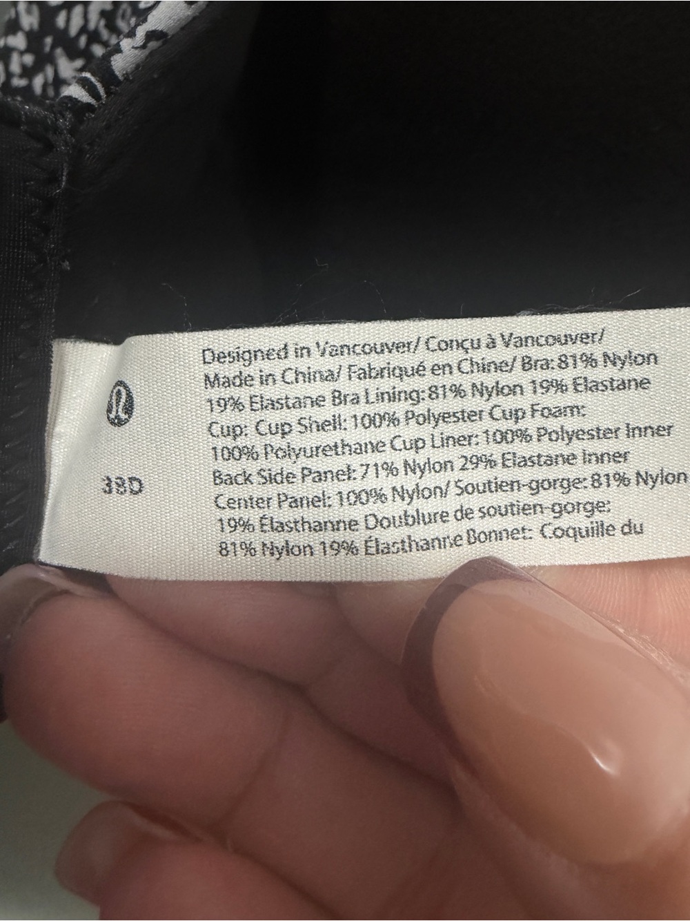 Lululemon In Alignment Bra Black - Picture 7 of 10